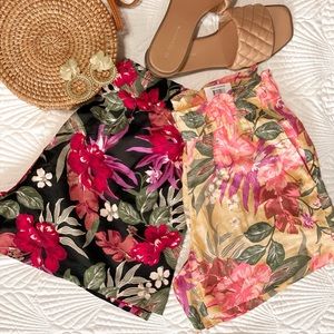 Style & Co Flower Mild rise elastic waist shorts